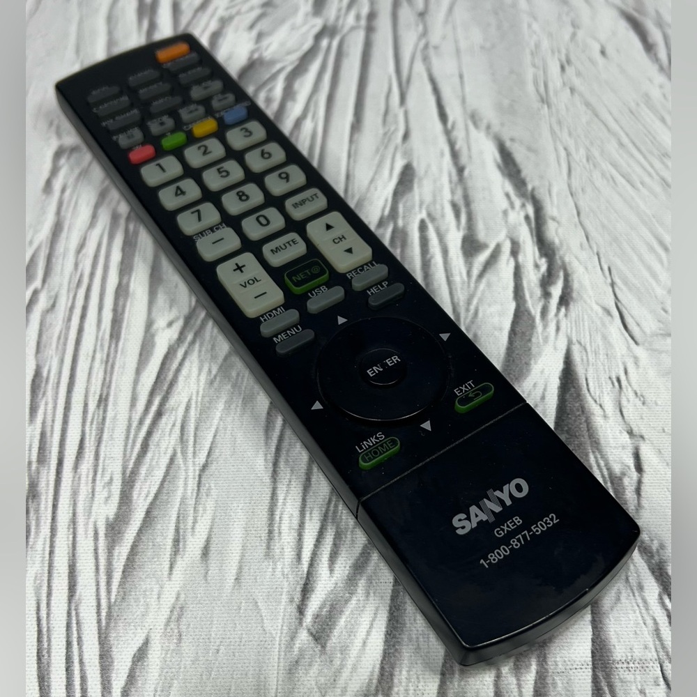 GXEB Replace Remote Control for Sanyo TV GXDB  DP55360 DP50740 DP46840 TESTED